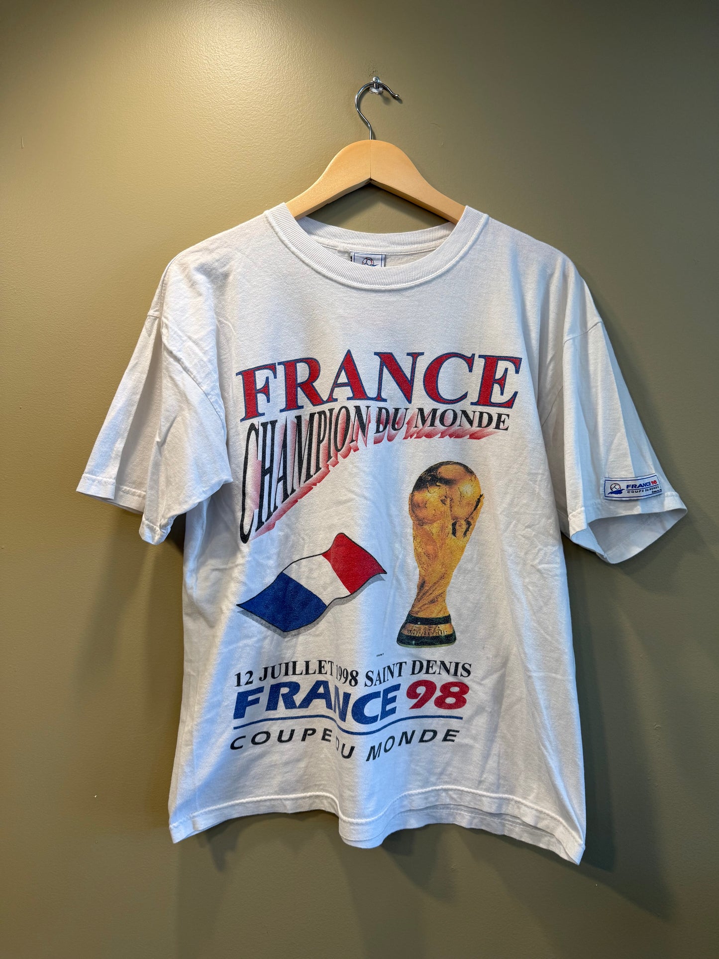 Vintage France World Cup 98 Champions T-Shirt- M/L