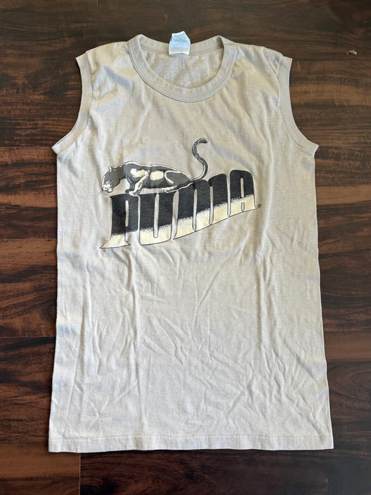 Vintage Puma Gray Tank Top- S