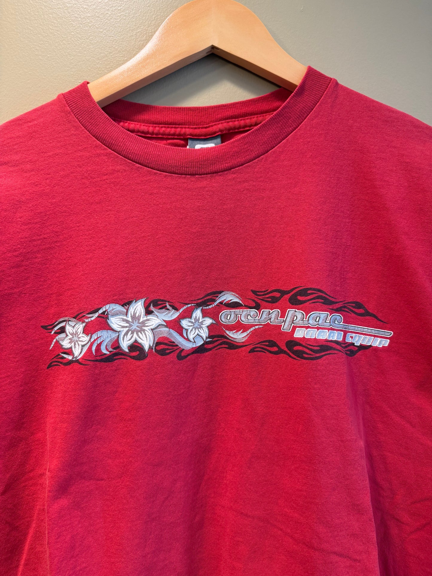 Vintage Ocean Pacific Red Surfwear T-Shirt- S/M