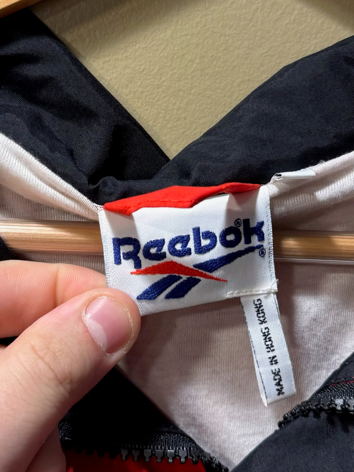 Vintage Reebok Johnson Industries Racing Zip and Button Windbreaker Jacket - XL
