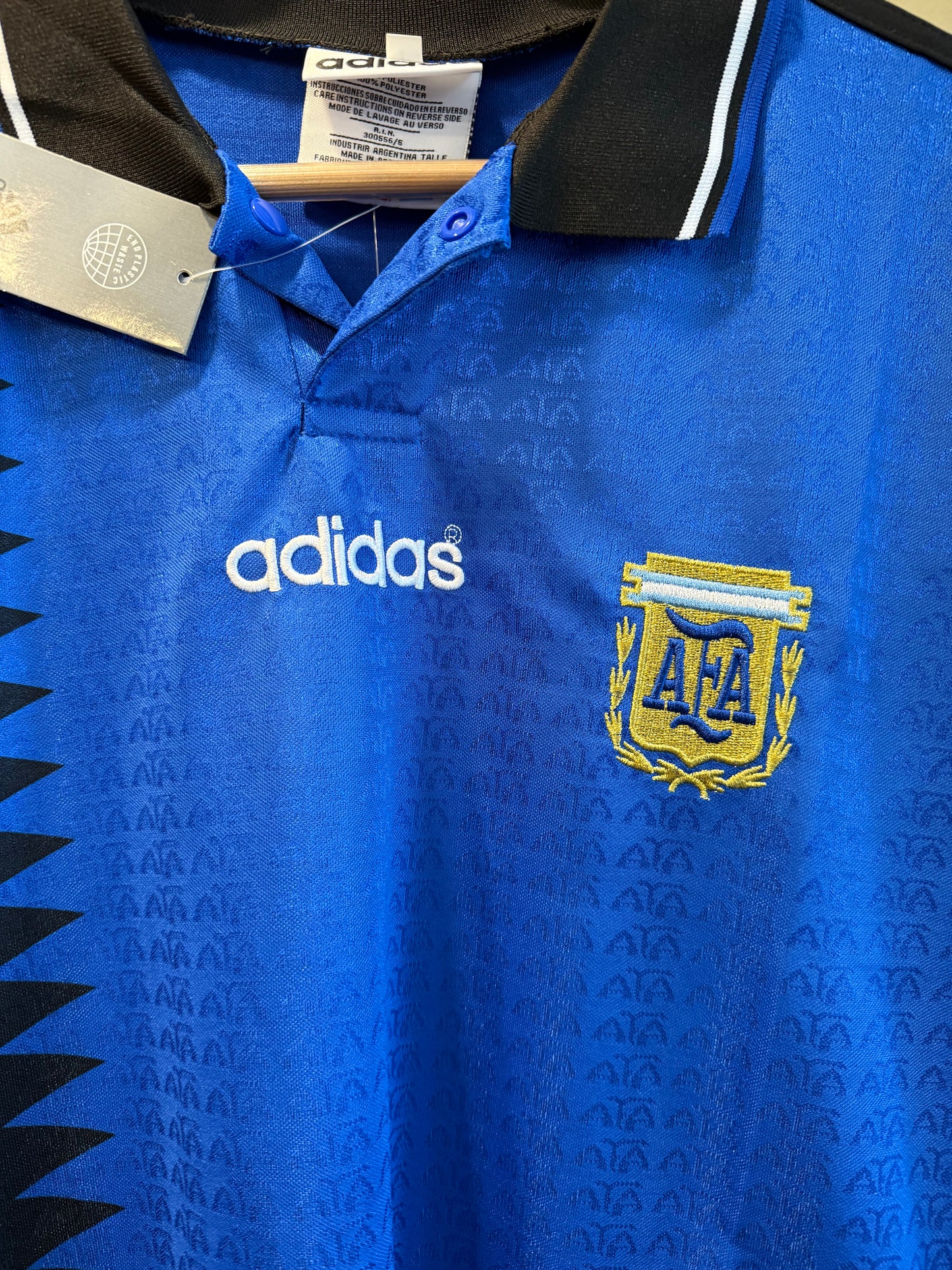 Vintage Remake Adidas Argentina World Cup 94 Away Jersey- L