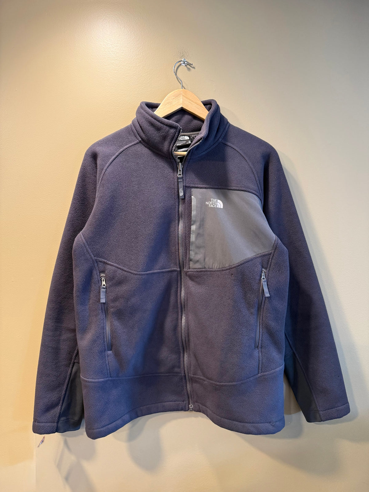 Vintage The North Face Dark Gray Fleece Jacket- S