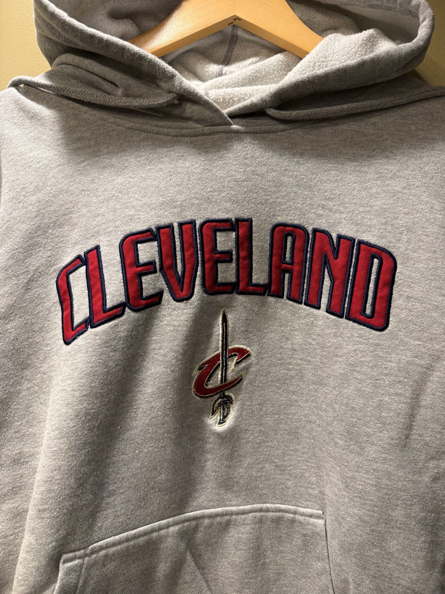 Vintage Adidas Cleveland Cavaliers Gray Hoodie Sweatshirt- L