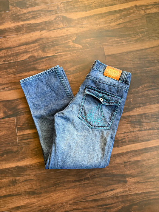 Vintage Y2K Jinzu Jeans Dark Wash Denim Jeans- 32x30