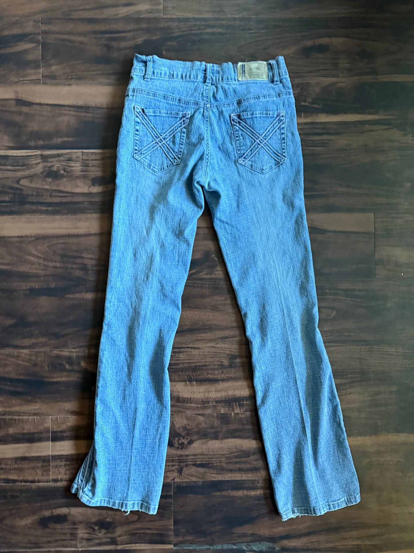 Vintage Y2K Zoey Beth Patterned Flared Denim Jeans- 32x33