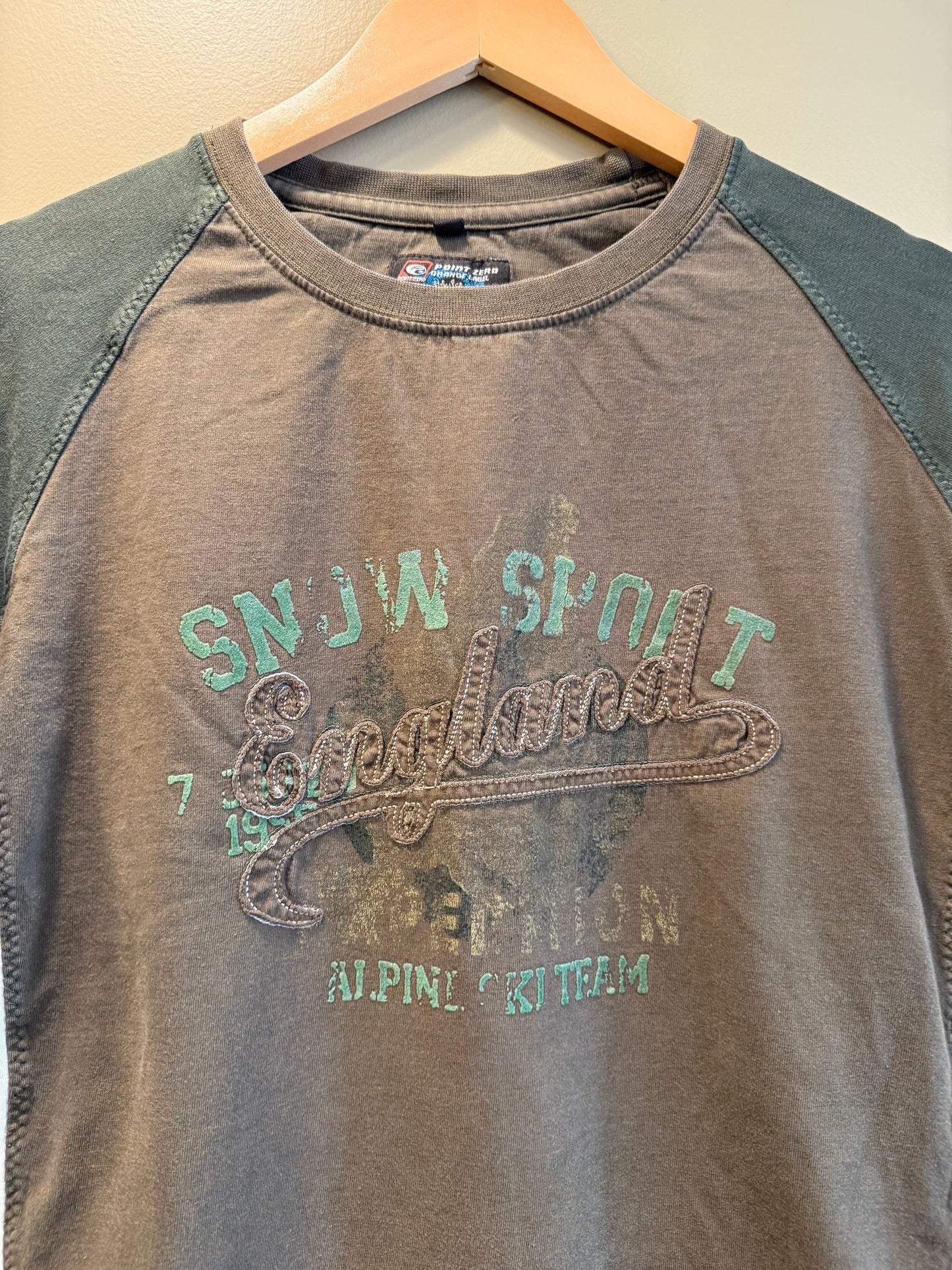 Vintage Point Zero Snow Sport England T-Shirt- L