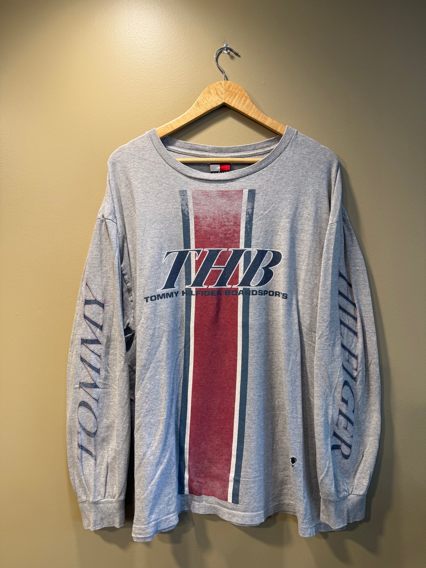 Vintage Tommy Hilfiger Board Sports Long Sleeve T-Shirt- XL