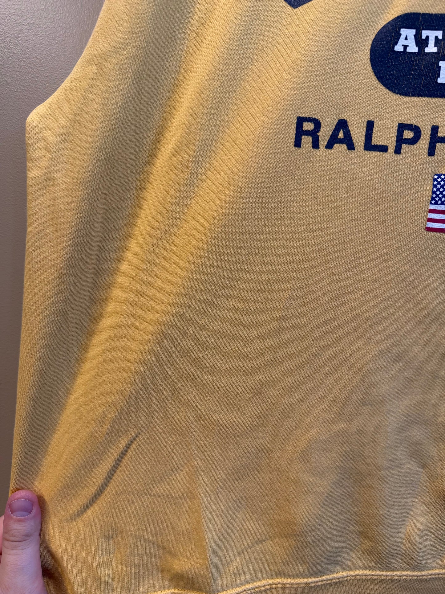 Vintage Chaps Ralph Lauren Yellow Crewneck Sweatshirt- M/L