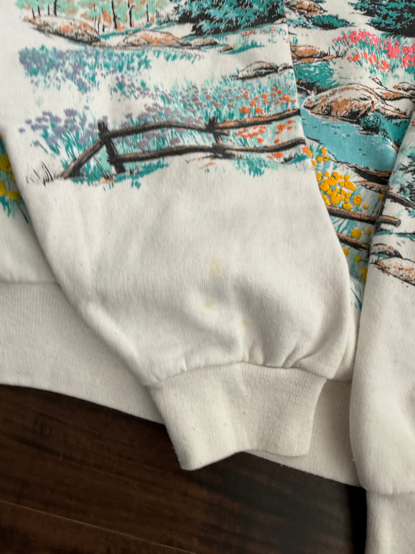 Vintage Lake Tahoe Nature All Over Print Crewneck Sweatshirt- XL