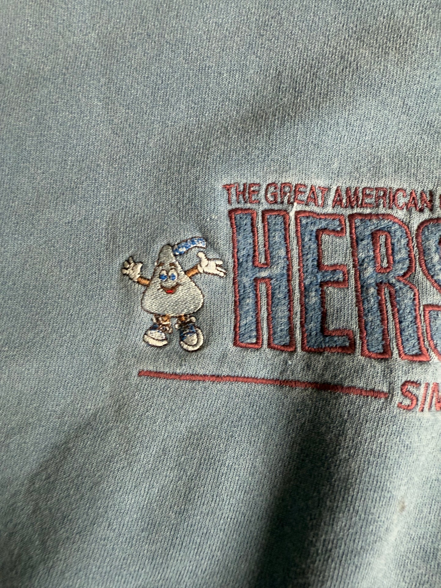 Vintage Thrashed Hershey’s Chocolate Character Crewneck Sweatshirt- XL