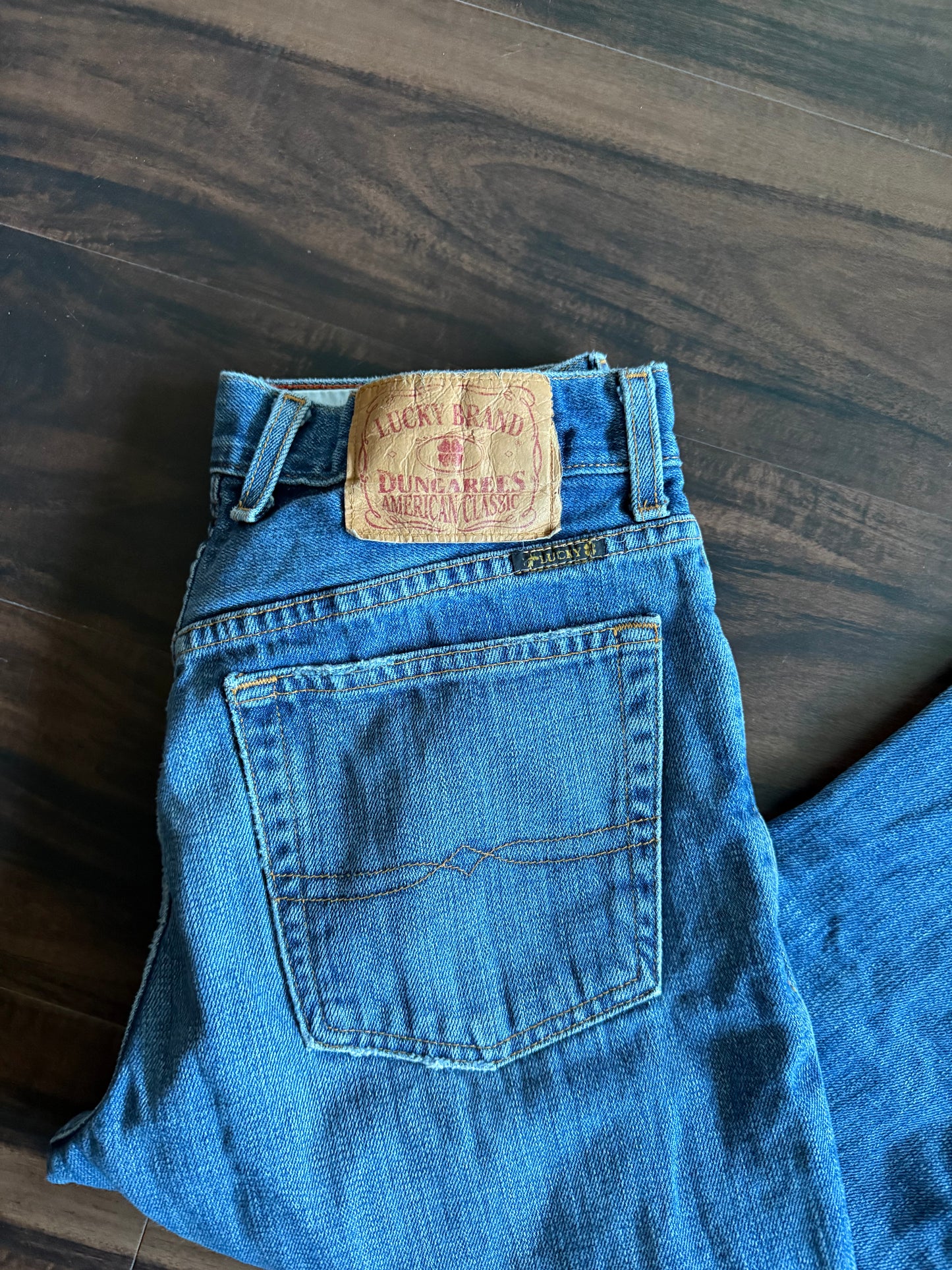 Vintage Lucky Brand Button Fly Denim Jeans- 29x34