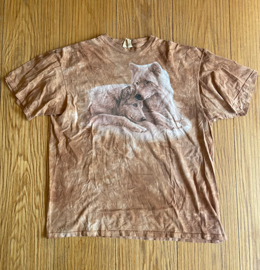 Vintage The Mountain Tan Wolves T-Shirt- XL