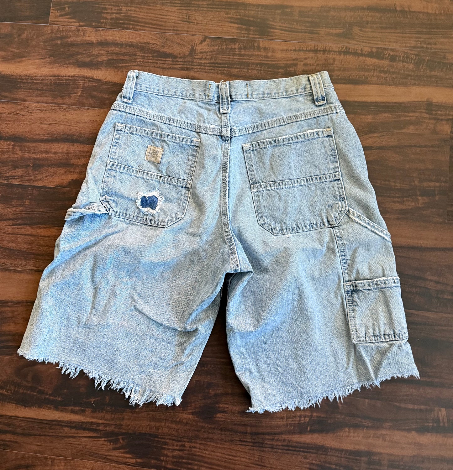 Vintage Lee Dungarees Distressed Denim Jean Shorts- 30