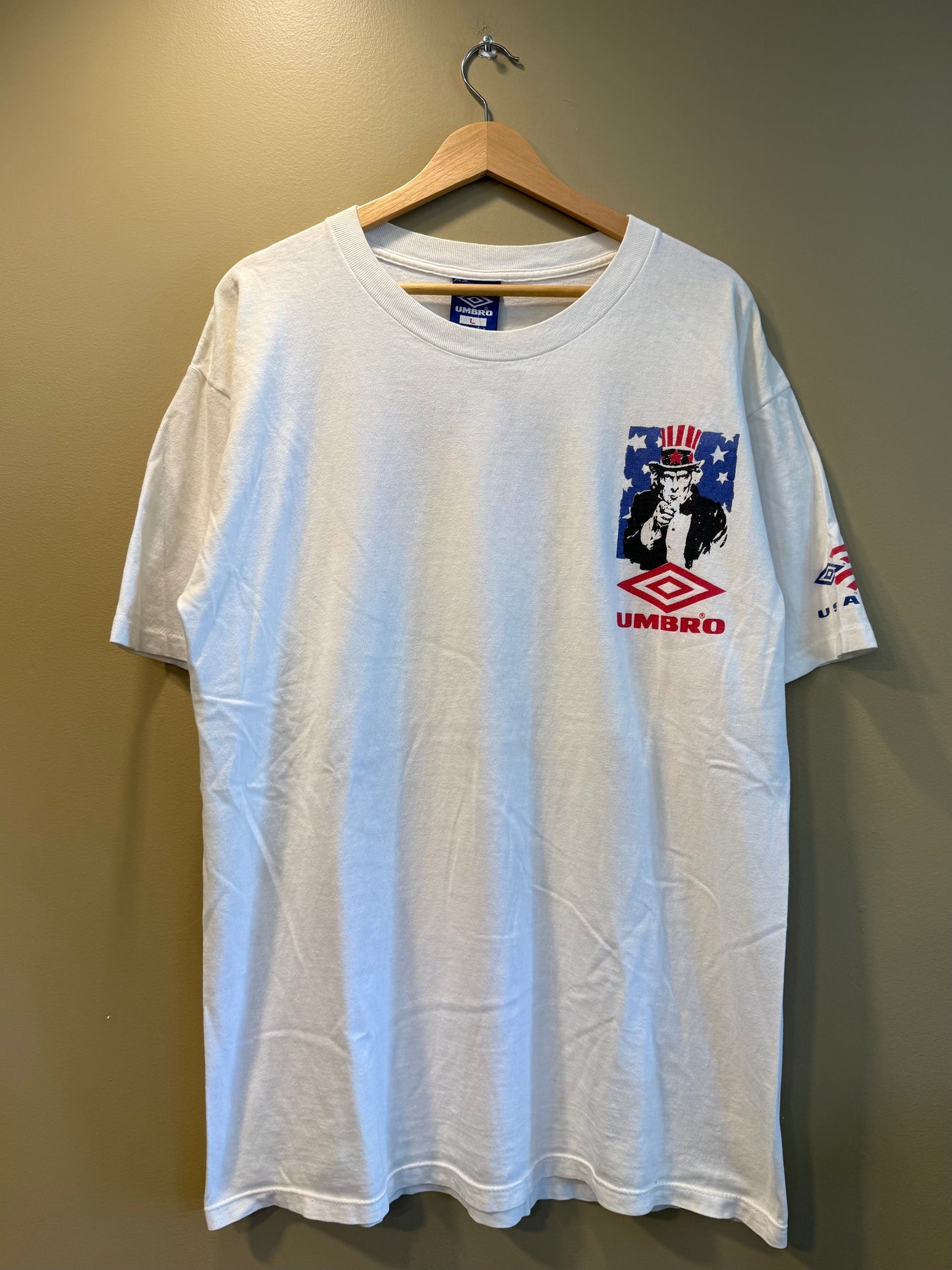 Vintage Umbro World Cup 94 Uncle Sam U.S. National Team T-Shirt- L