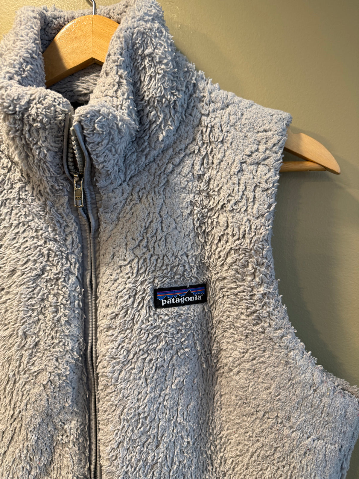 Vintage Patagonia Shag Gray Fleece Vest- L