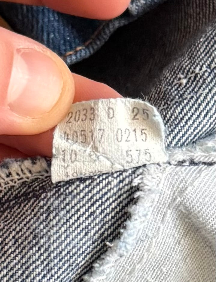Vintage Levi’s 517 Orange Tab Dark Wash Flared Denim Jeans- 30x32