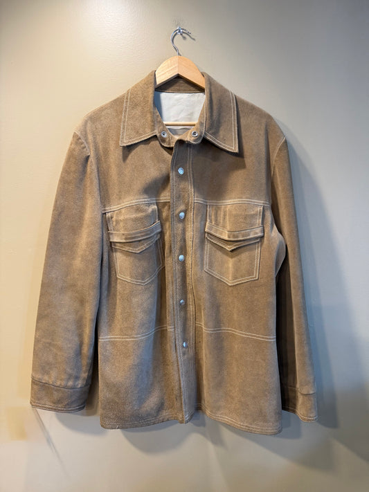 Vintage Californian Tan Leather Jacket- M
