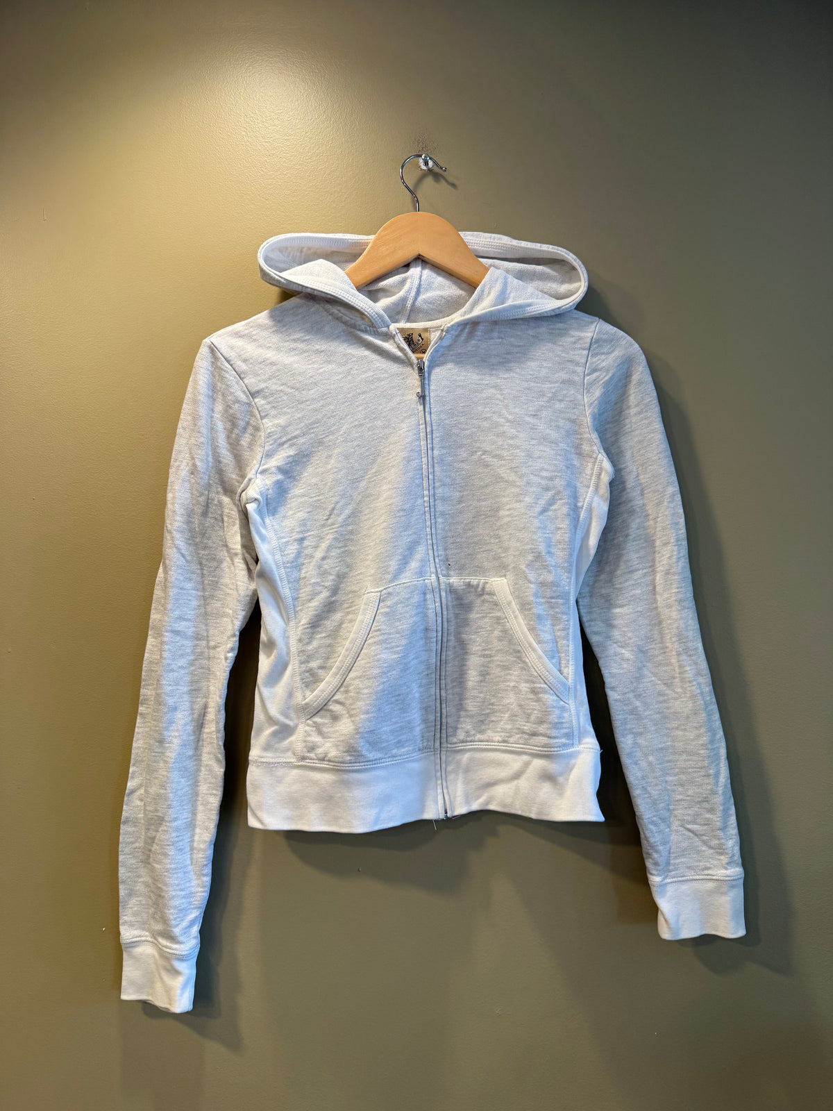 Vintage Juicy Couture Classic Gray Zip-Up Hoodie Sweatshirt- M