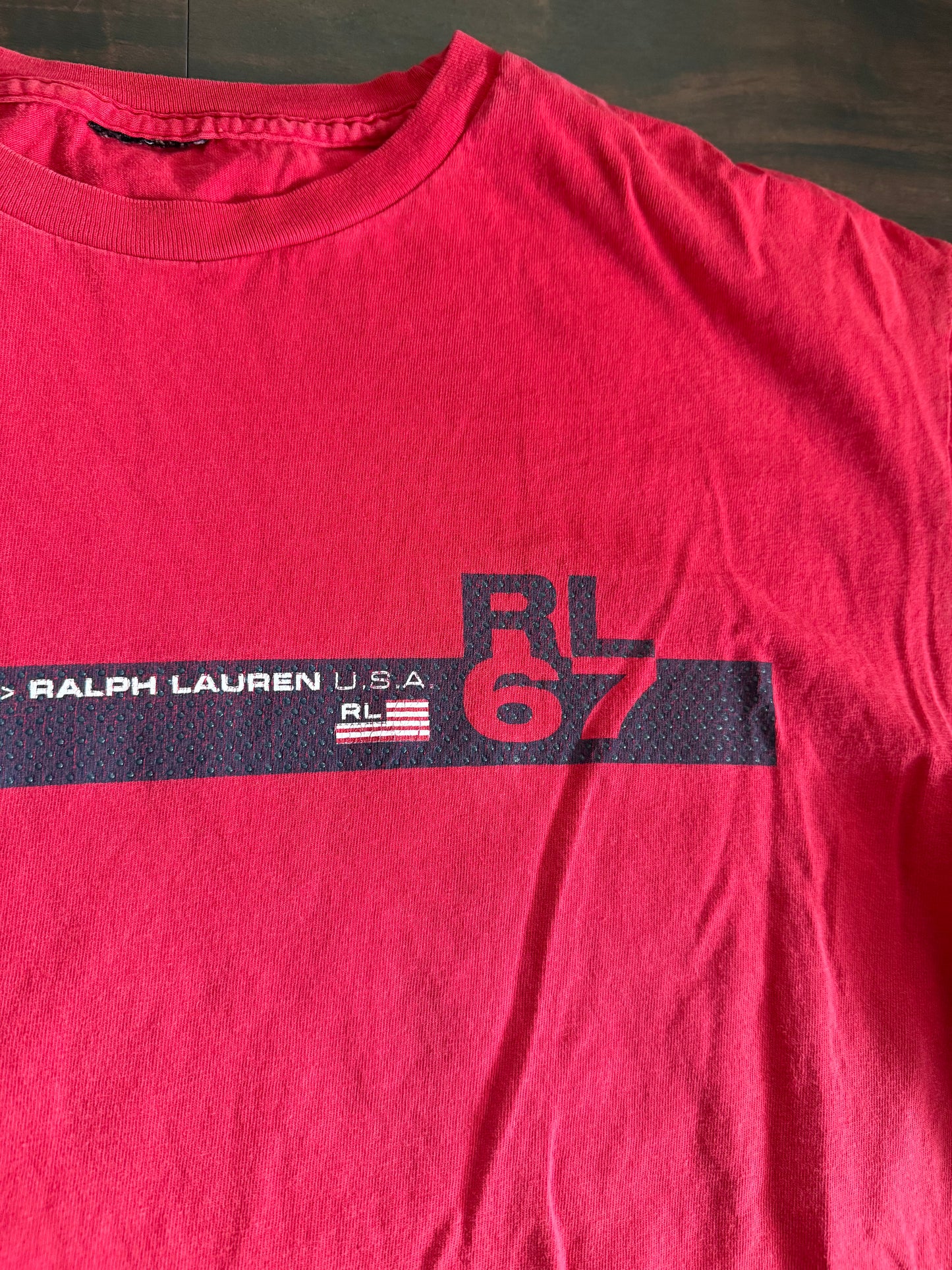 Vintage Ralph Lauren Polo Jeans Company Red T-Shirt- XL