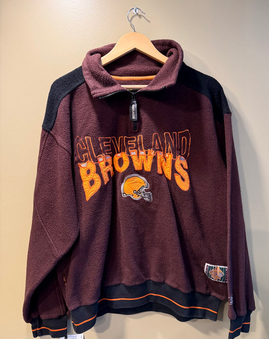 Vintage Mirage Cleveland Browns Fleece Jacket- L