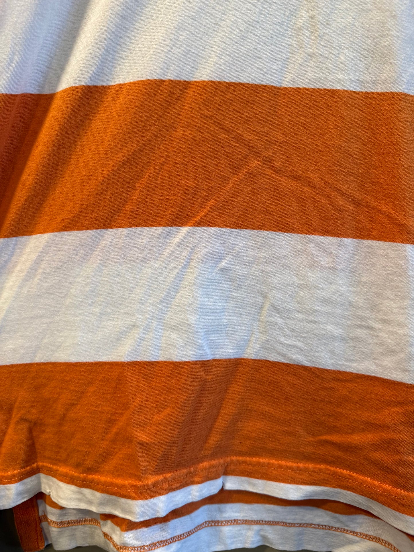Vintage Aeropostale Orange Striped Polo Shirt- L/XL