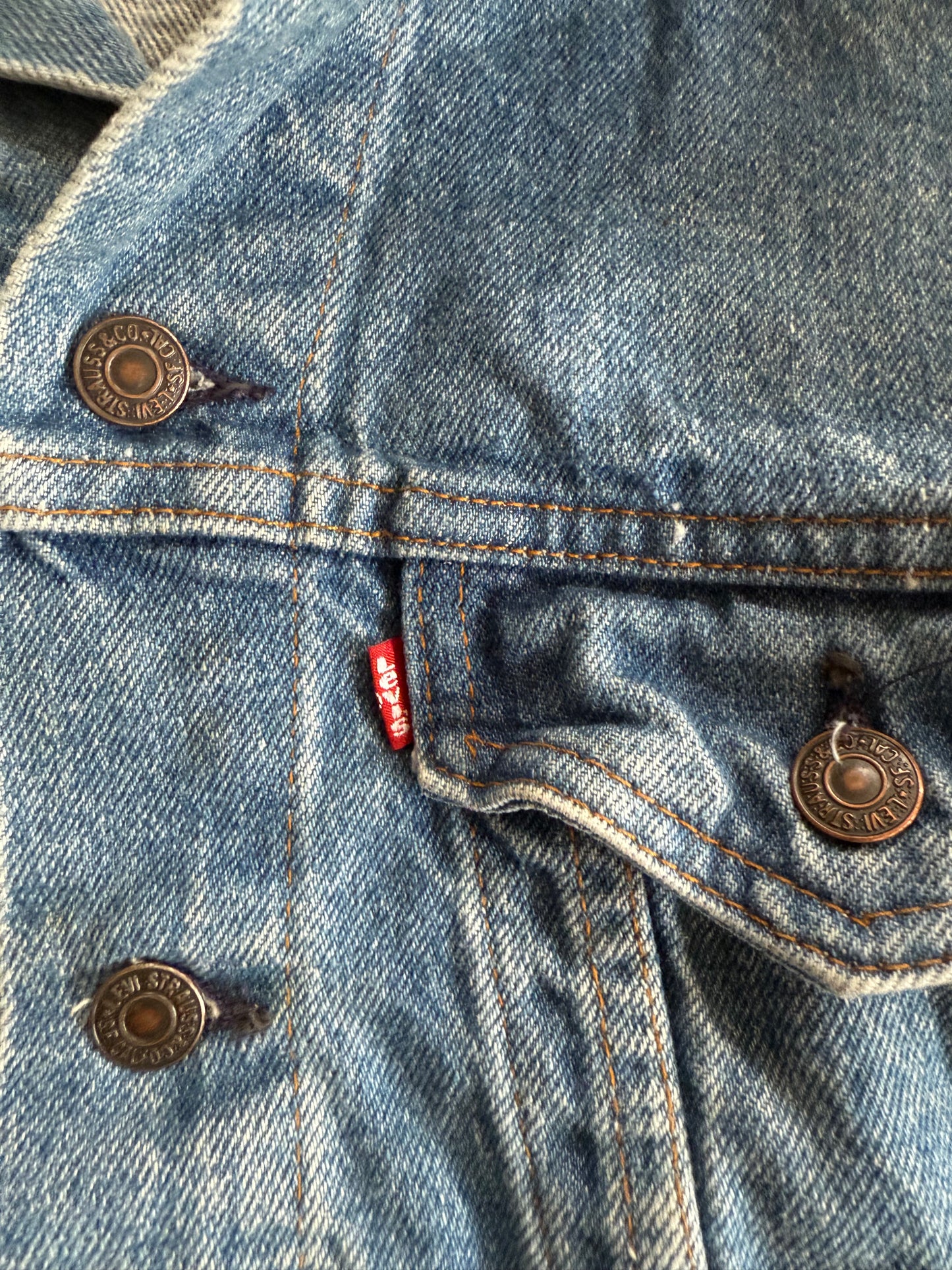 Vintage Levi’s Light Wash Denim Trucker Jacket- S