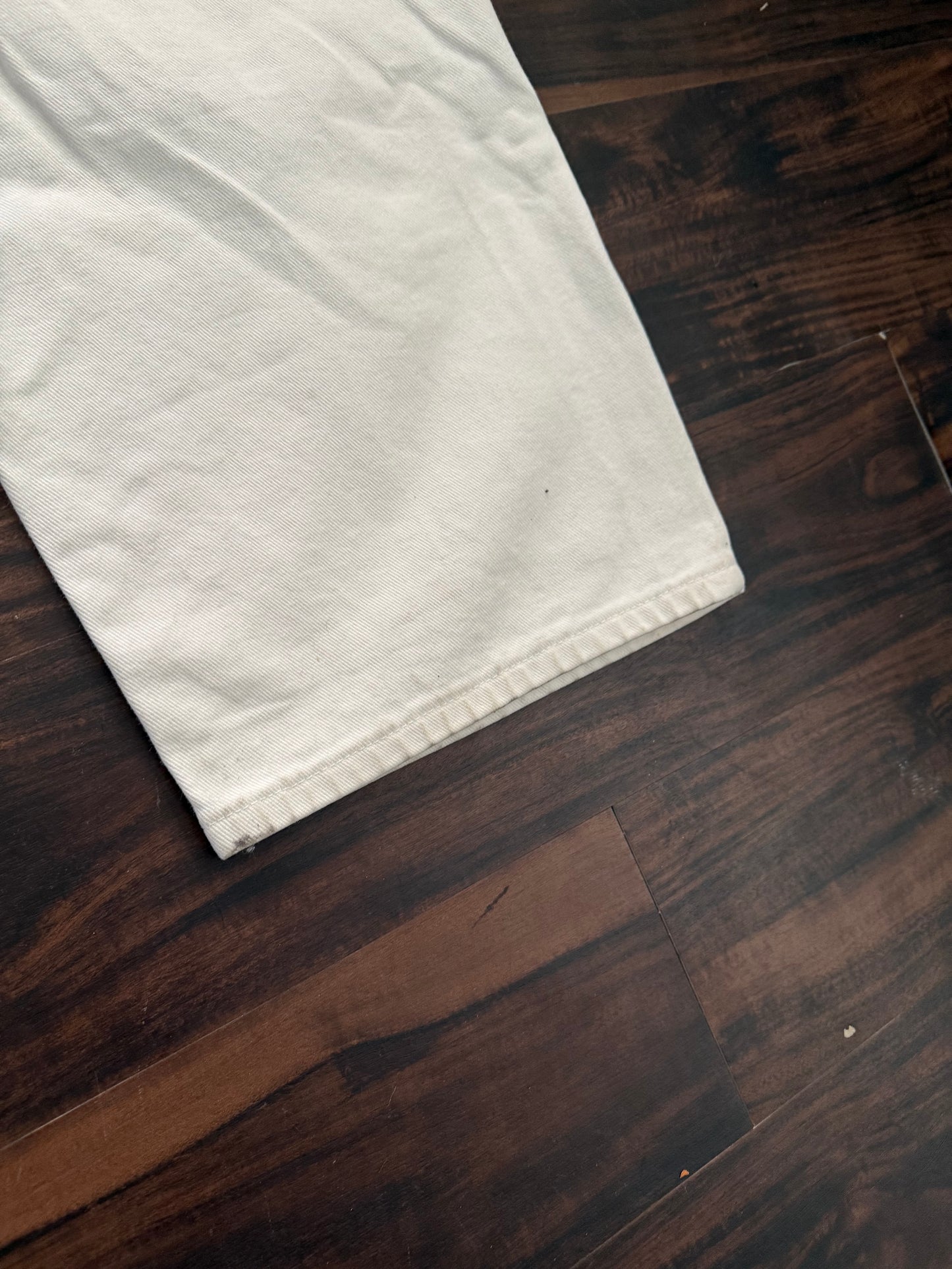 Vintage Tommy Hilfiger White Denim Carpenter Jeans- 34x33