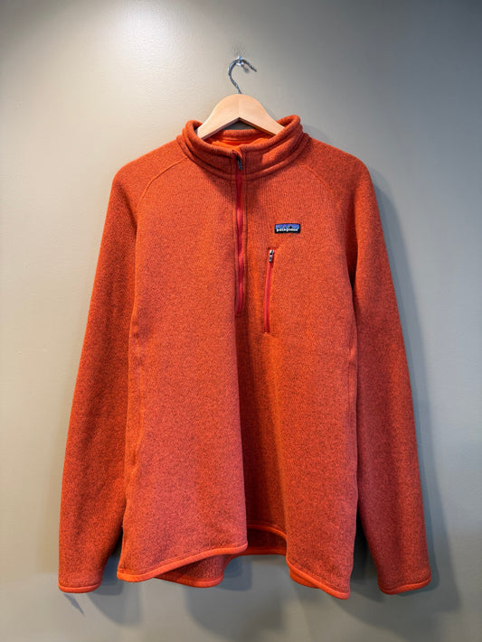 Vintage Patagonia Orange Tech Fleece Jacket- XL