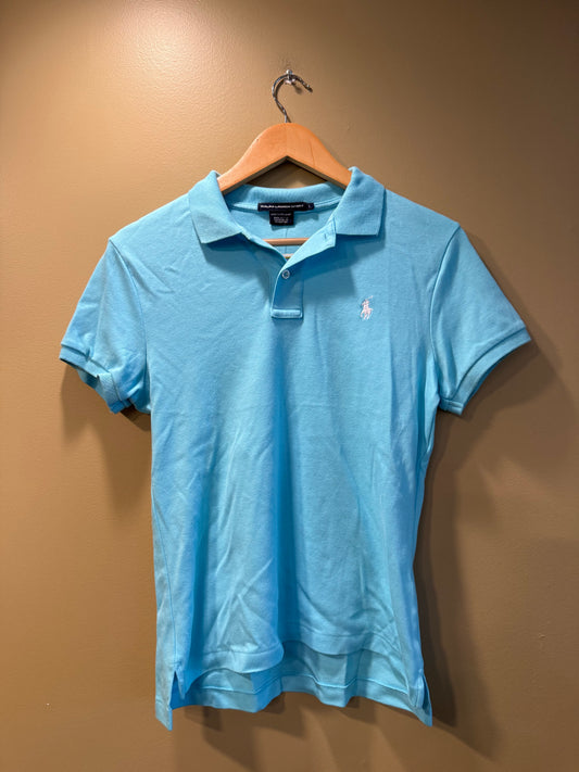 Vintage Polo Ralph Lauren Light Blue Polo Shirt- S