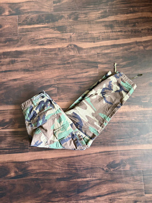 Vintage Military Camouflage Cargo Pants- 29x29