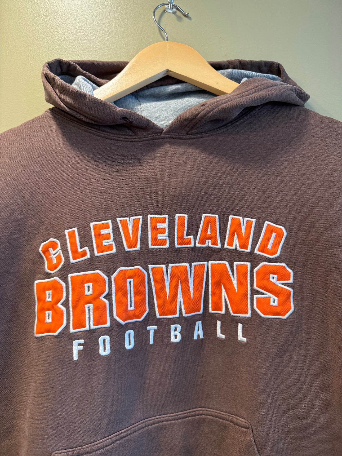 Vintage Reebok Cleveland Browns Hoodie Sweatshirt- L
