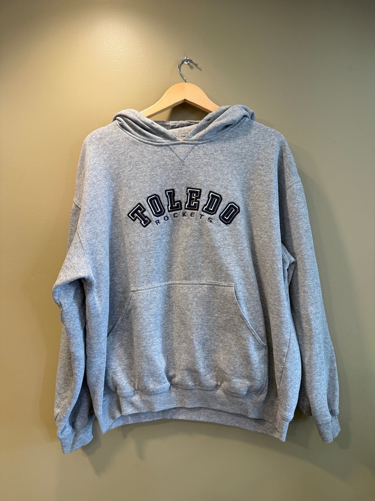 Vintage University of Toledo Rockets Hoodie Sweatshirt- XL
