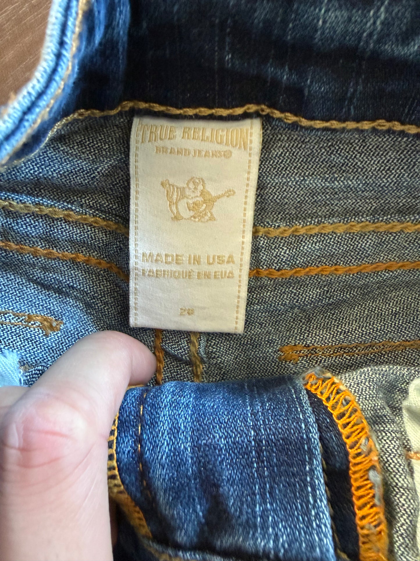 Vintage Y2K True Religion Denim Jean Shorts- 28