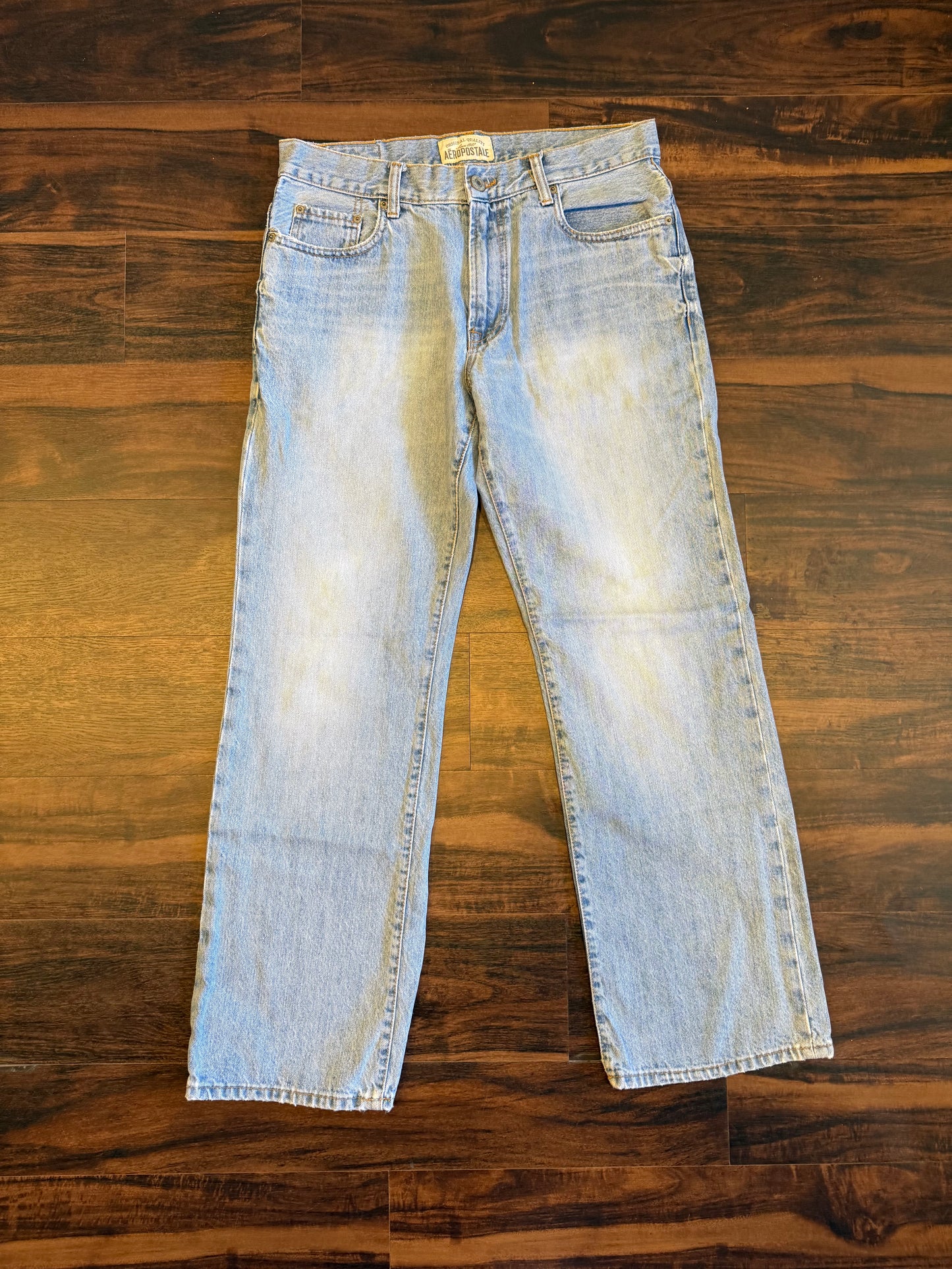 Vintage Aeropostale Light Wash Baggy Jeans- 34x32