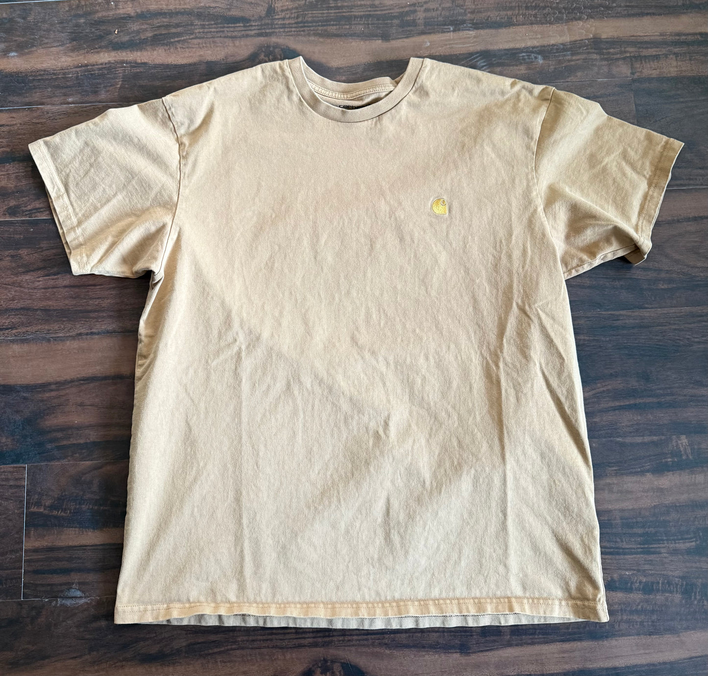 Carhartt Work In Progress Tan Logo T-Shirt- L