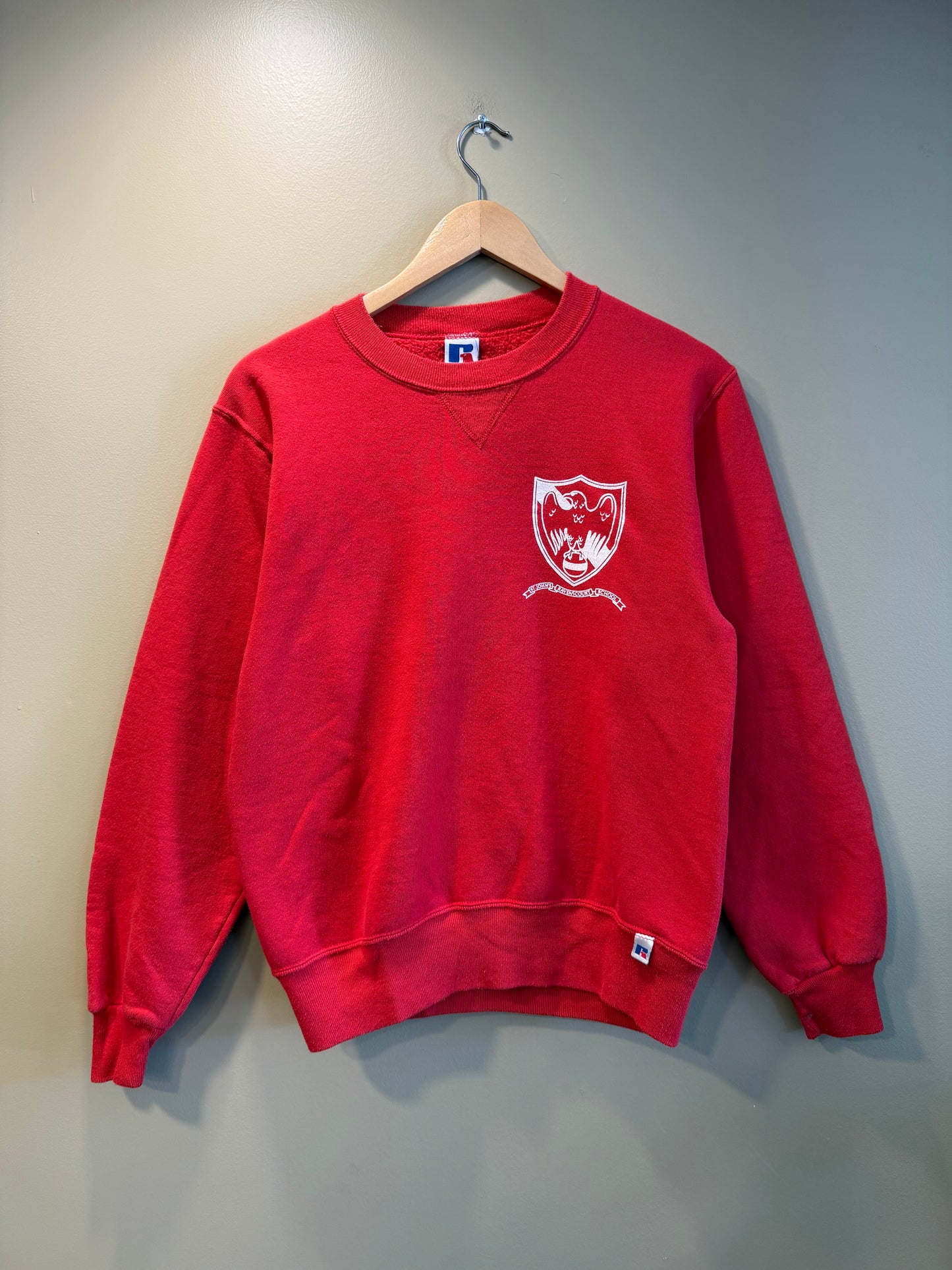 Vintage Russell Athletic St. John’s Red Crewneck Sweatshirt- S