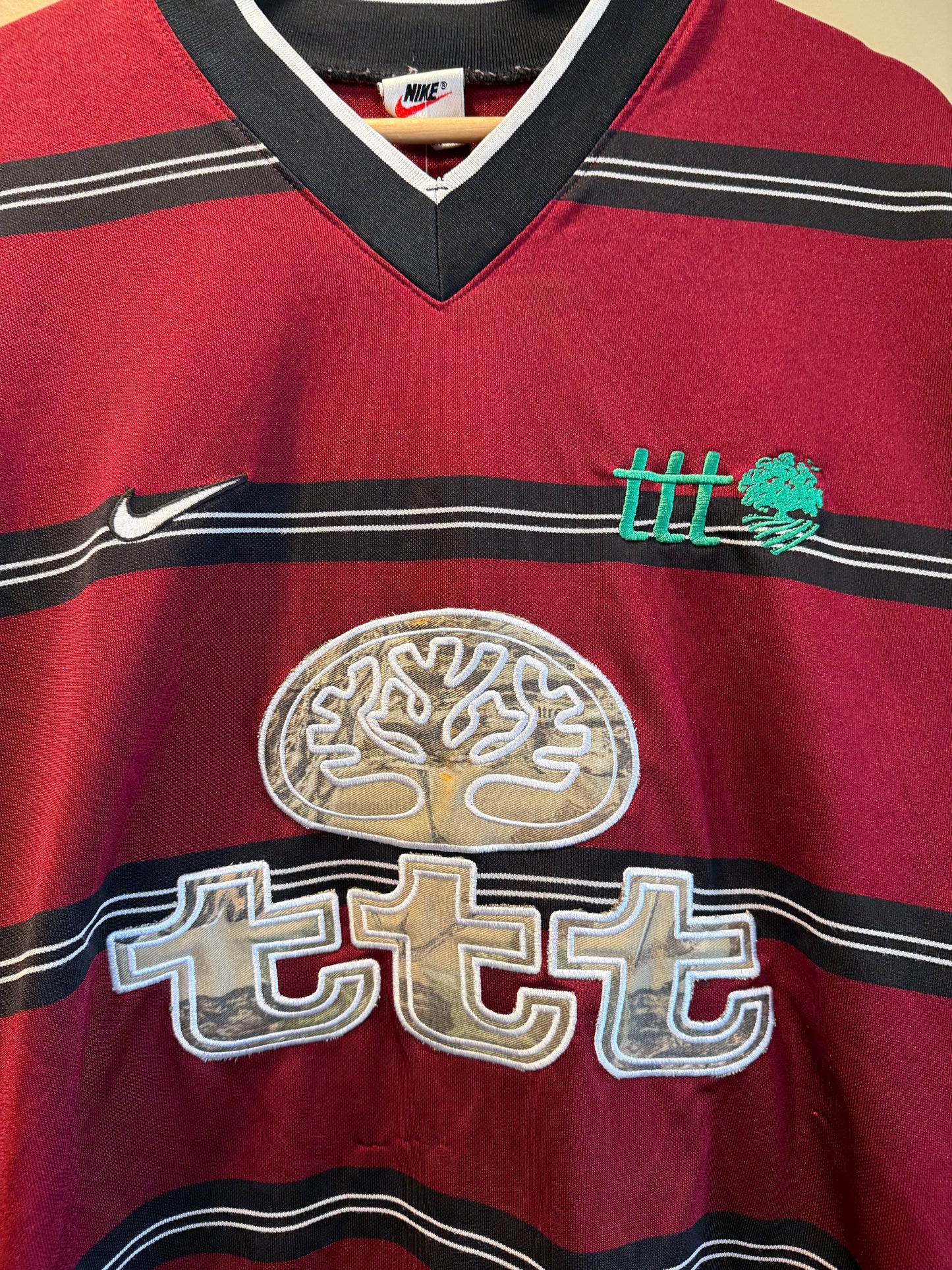 TTT Nike Maroon Red Football Soccer Jersey- XL