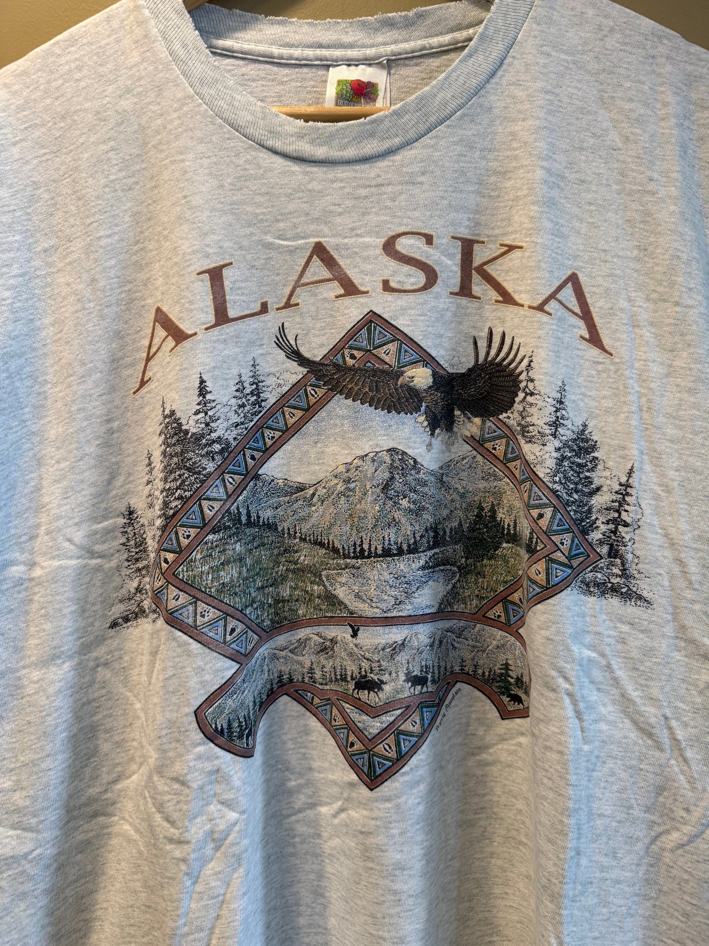 Vintage Alaska Wildlife Nature T-Shirt- L