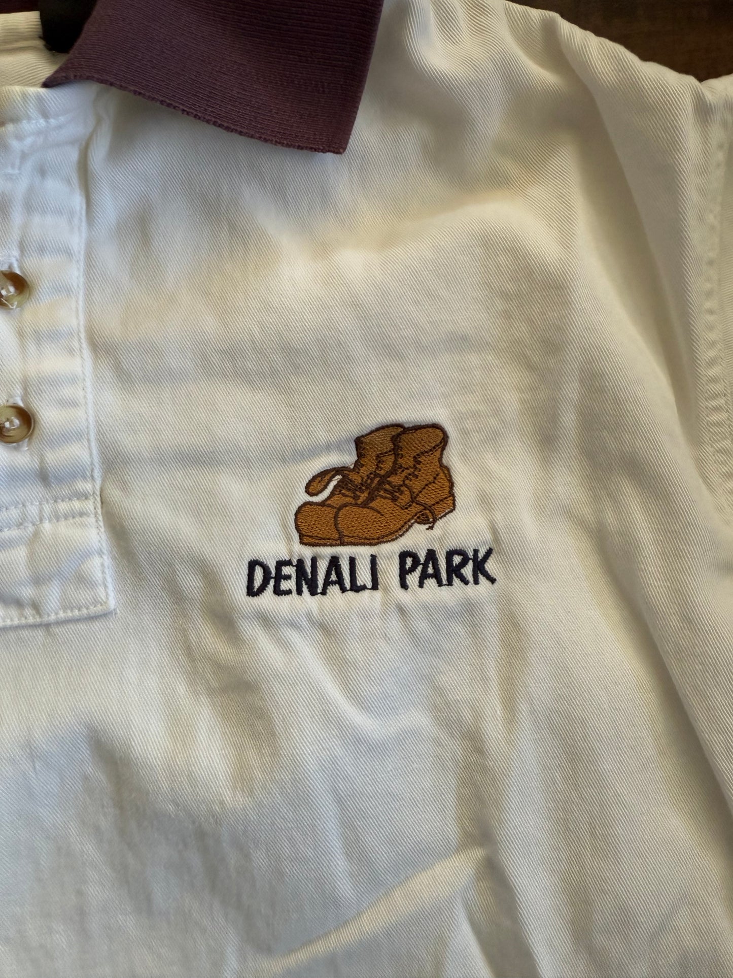 Vintage Denali Park Two Tone Timberland Polo Shirt- M