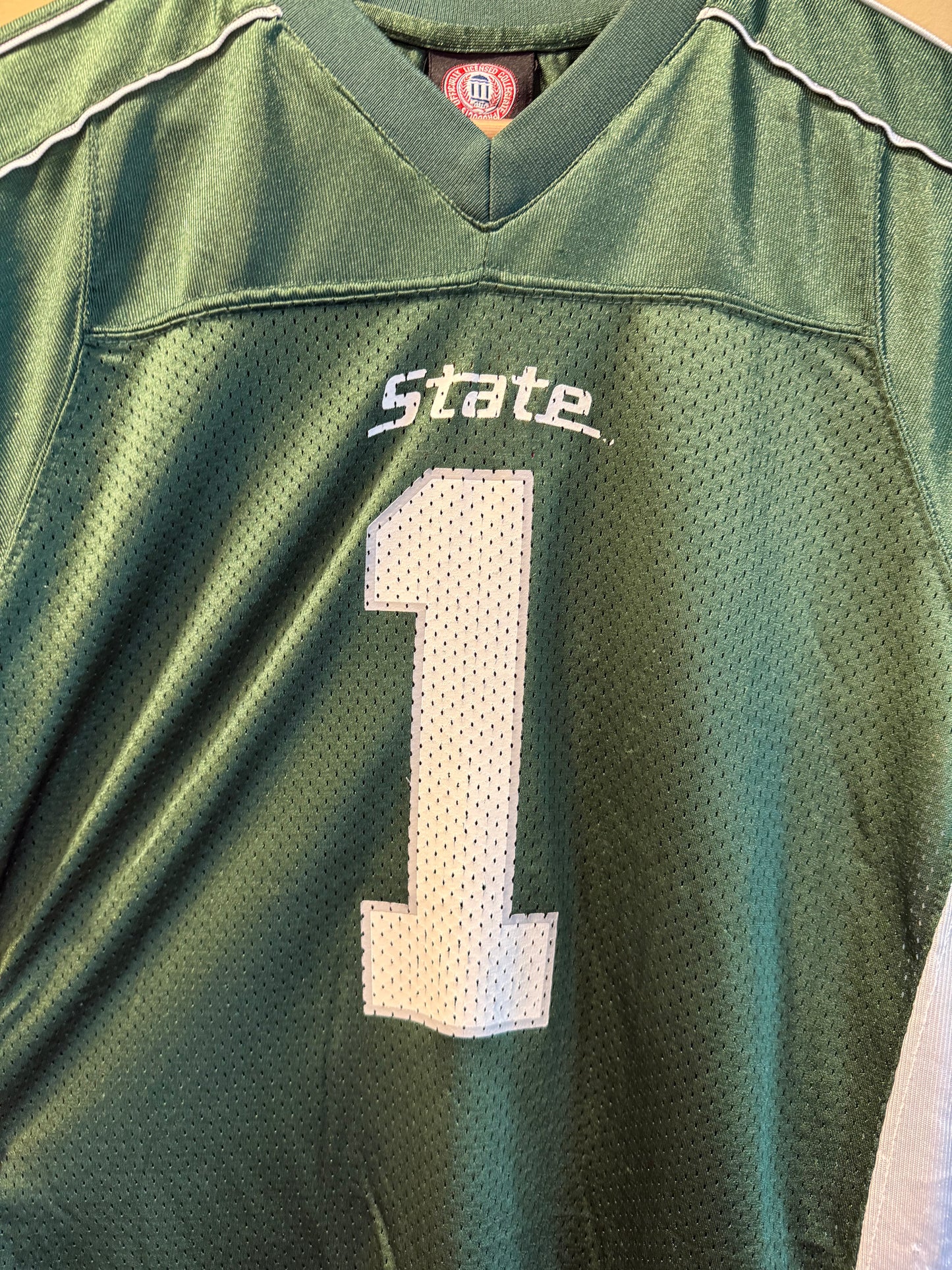 Vintage Michigan State University Green Football Jersey- M