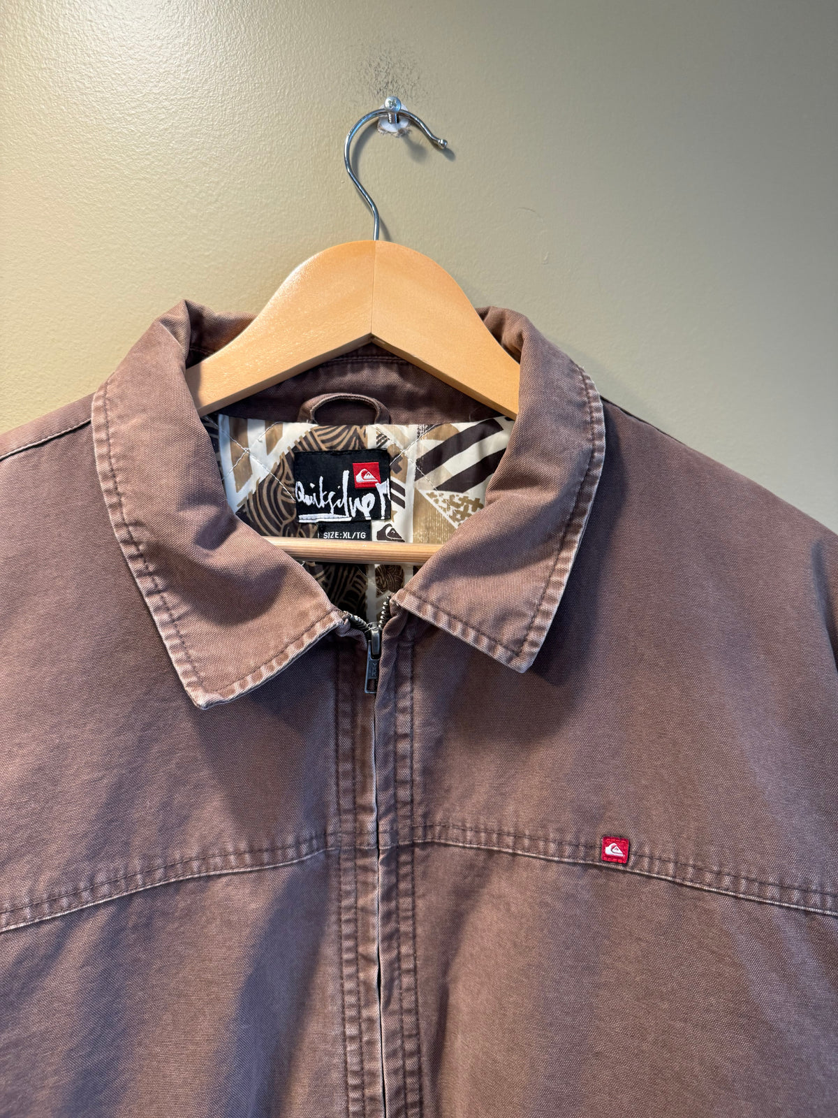 Vintage Quiksilver Brown Zip-Up Jacket- L
