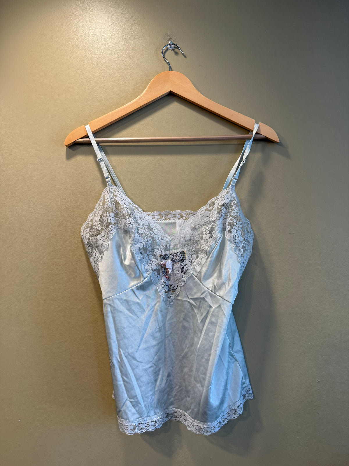 Vintage White Lacy Lingerie Top- M