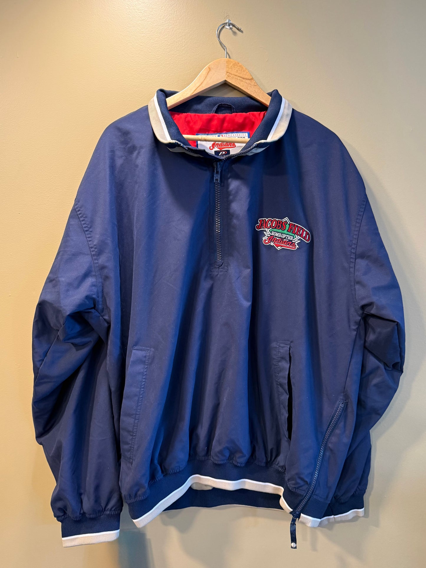Vintage Cleveland Indians Jacob’s Field Navy Blue Jacket- XL