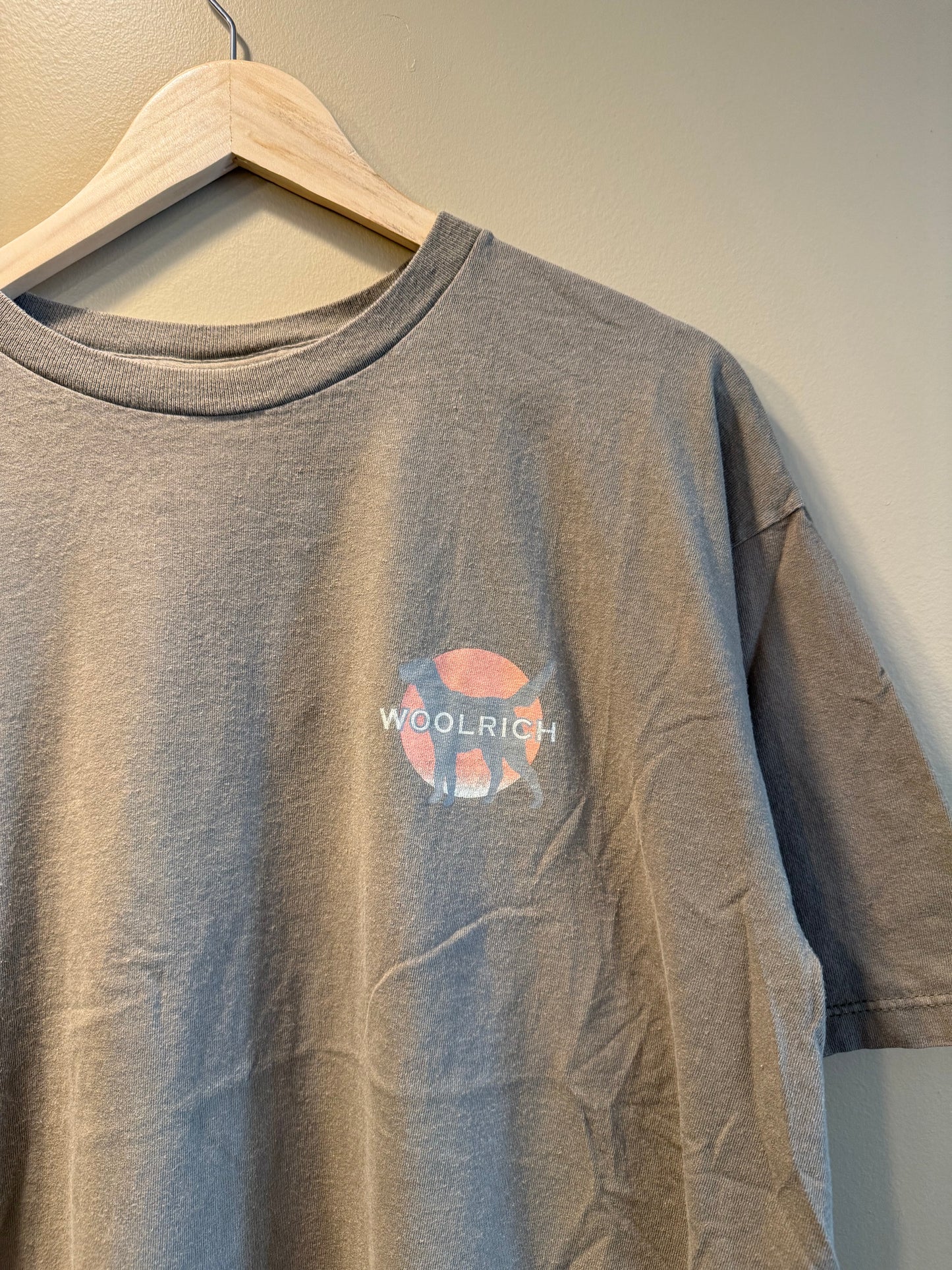 Vintage Woolrich Field Dogs Olive Green T-Shirt- L