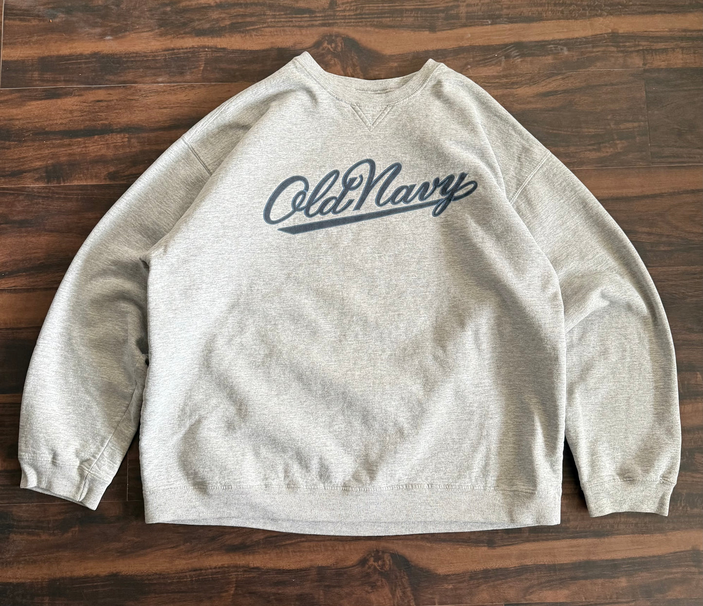 Vintage Old Navy Script Font Spell Out Crewneck Sweatshirt- XL