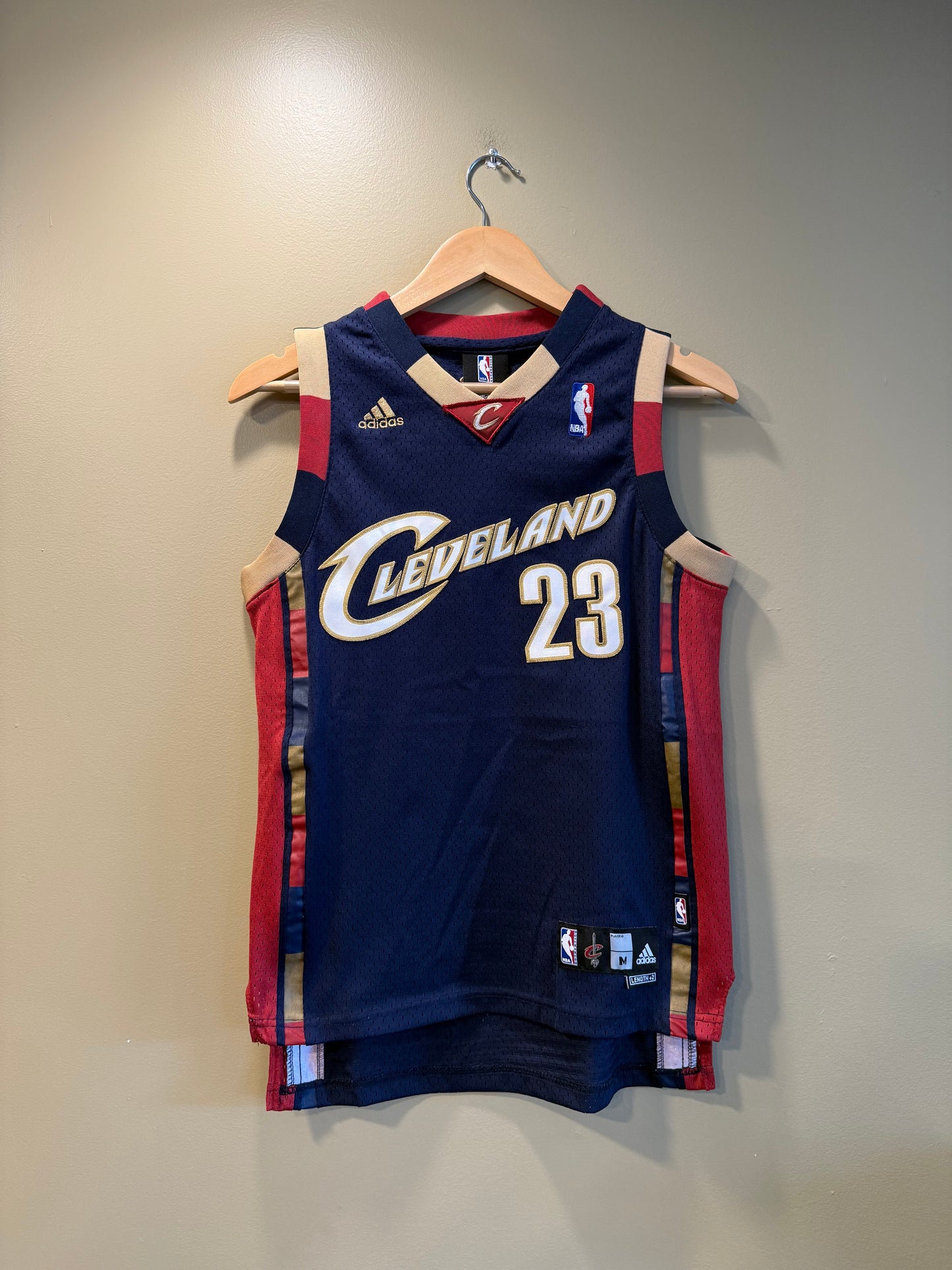 Vintage LeBron James Cleveland Cavaliers Navy Blue NBA Jersey- S