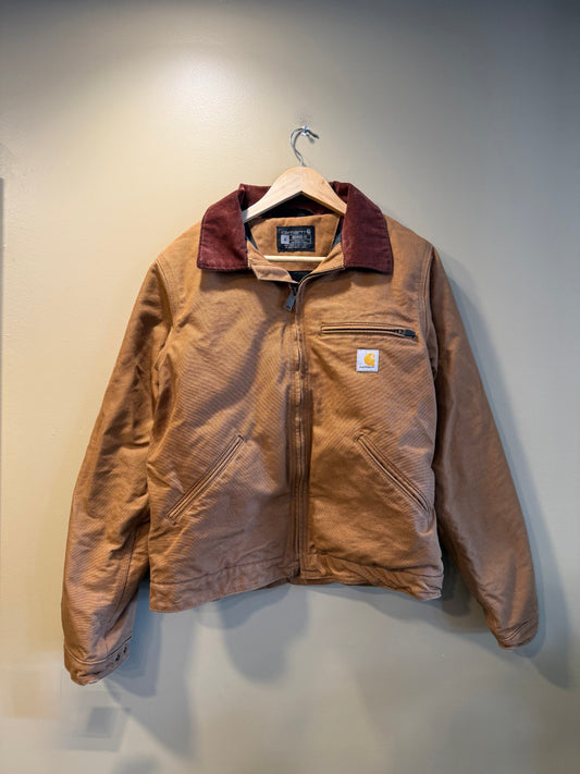 Vintage Carhartt Tan Blanket Lined Detroit Jacket- S