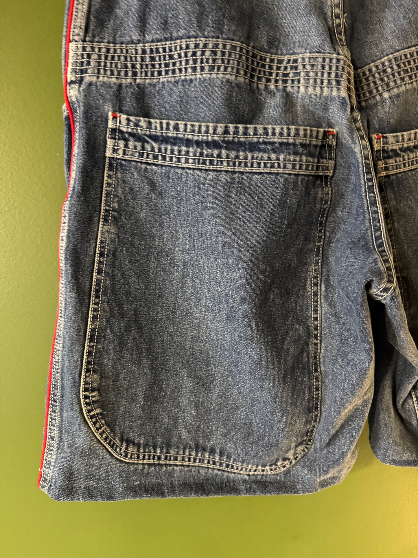 Vintage Y2K JNCO Re-Worked Stash Pocket Denim Jorts- 36