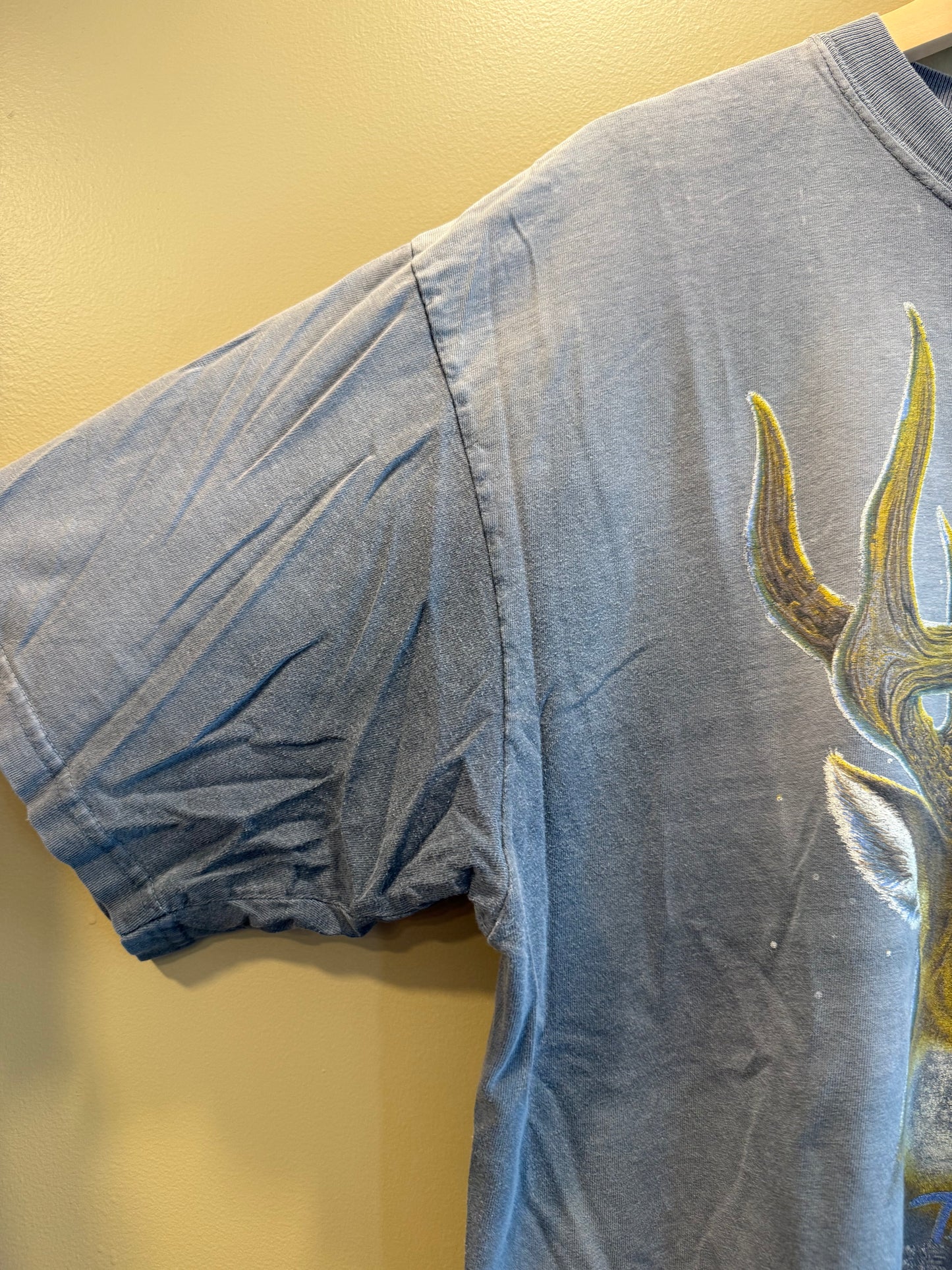 Vintage Team Realtree Buck Sun Faded Gray T-Shirt- XL