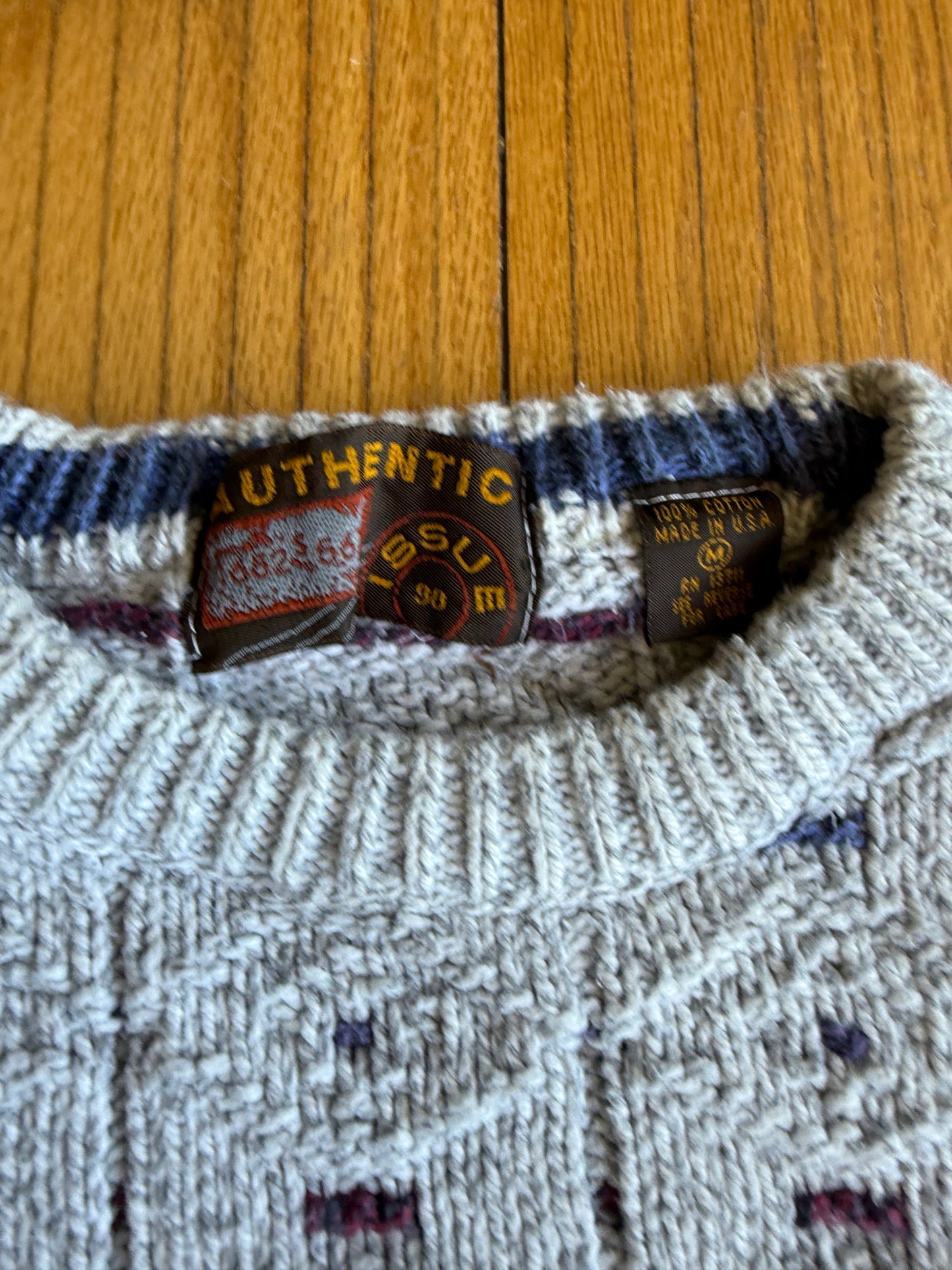 Vintage Speckle Knit Multi-Color Sweater- M